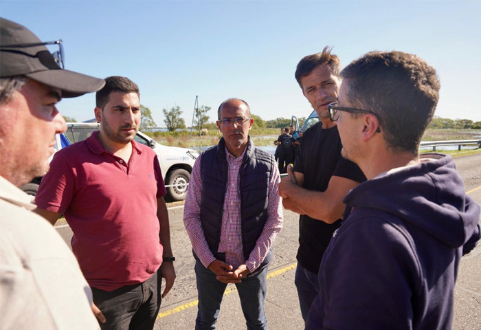 Egüen estuvo presente en la búsqueda de los desaparecidos en la 205